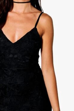 Boutique Gehäkeltes Midikleid -Stil Formen Verkäufe dzz72520 black xl 3