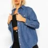 Oversize Denim-Hemd -Stil Formen Verkäufe dzz77654 mid20blue xl