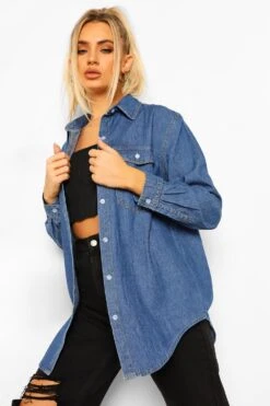 Oversize Denim-Hemd
