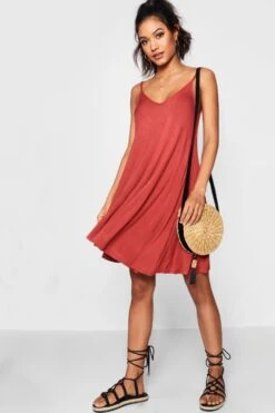 Basic Kleid Mit V-Ausschnitt 9 Basic Kleid Mit V-Ausschnitt -Stil Formen Verkäufe dzz77795 chestnut xl 3