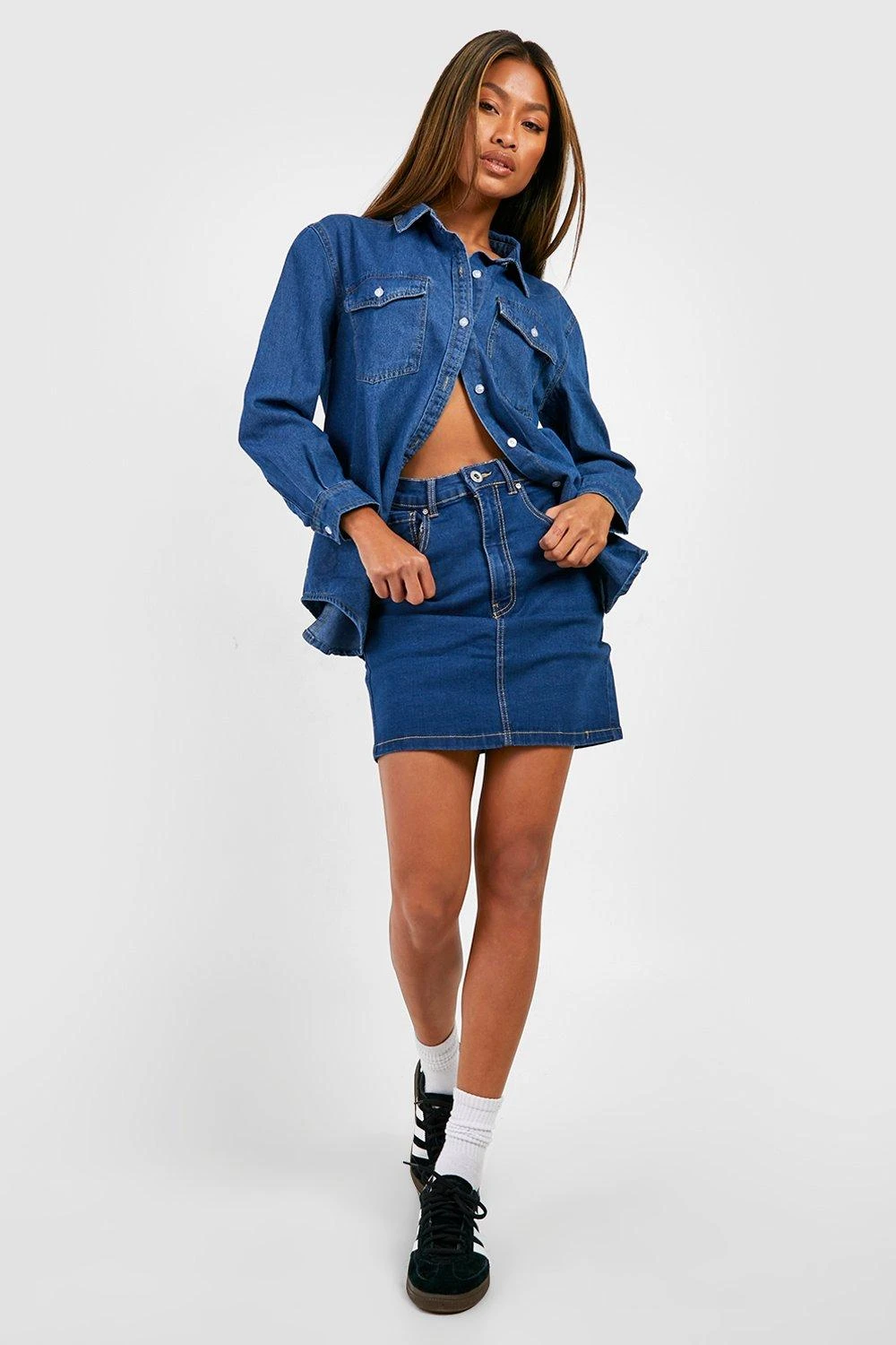 Basic Stretch-Jeansrock 5 Basic Stretch-Jeansrock – Bild 3