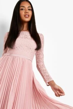 Midikleid Aus Spitze -Stil Formen Verkäufe fzz26472 blush xl 3