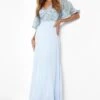 Brautjungfern Maxikleid Mit Pailletten-Detail 1 Brautjungfern Maxikleid Mit Pailletten-Detail -Stil Formen Verkäufe fzz38222 baby20blue xl