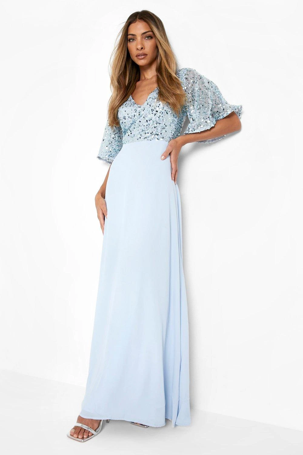 Brautjungfern Maxikleid Mit Pailletten-Detail 3 Brautjungfern Maxikleid Mit Pailletten-Detail