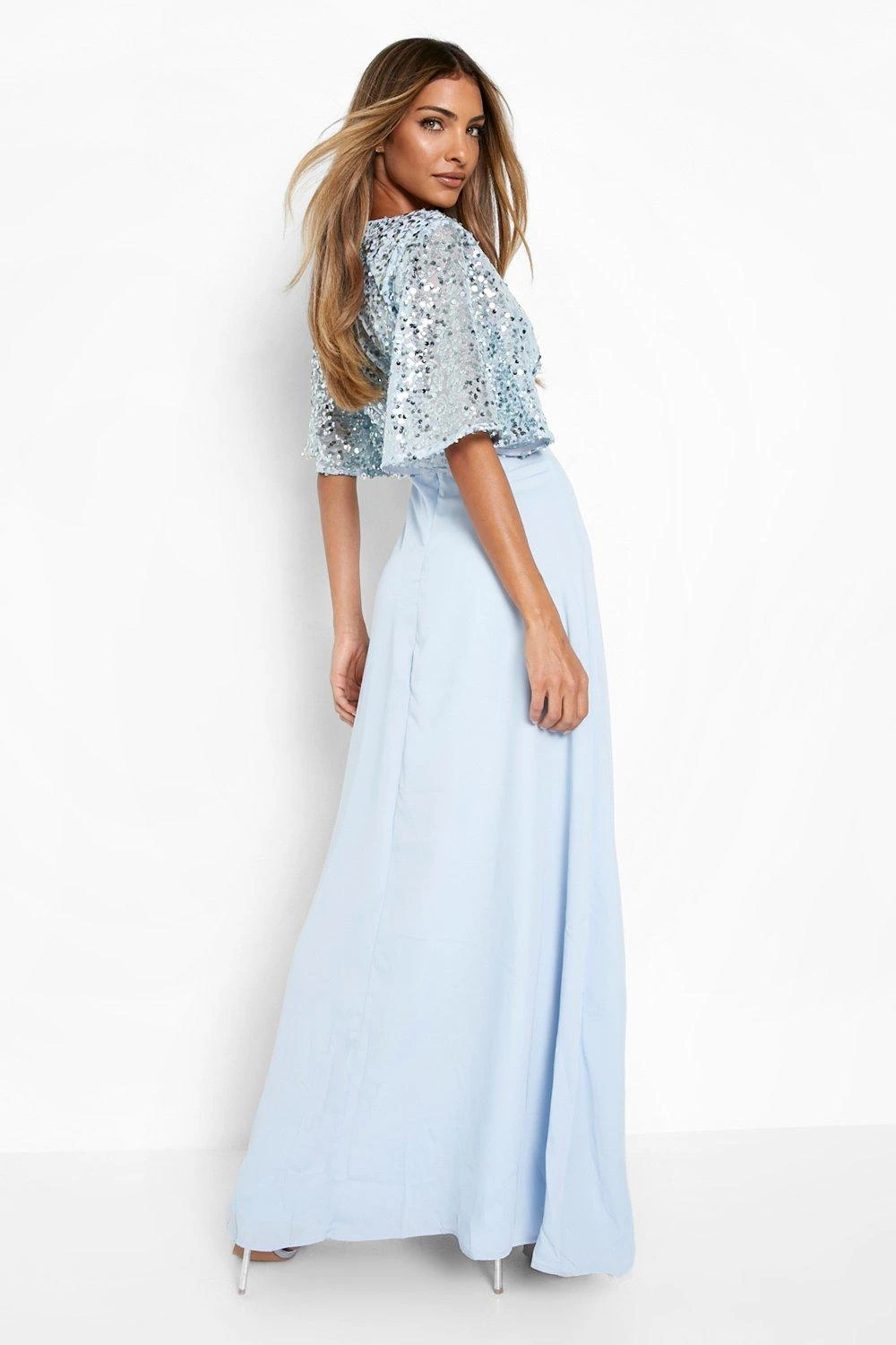 Brautjungfern Maxikleid Mit Pailletten-Detail 4 Brautjungfern Maxikleid Mit Pailletten-Detail – Bild 2