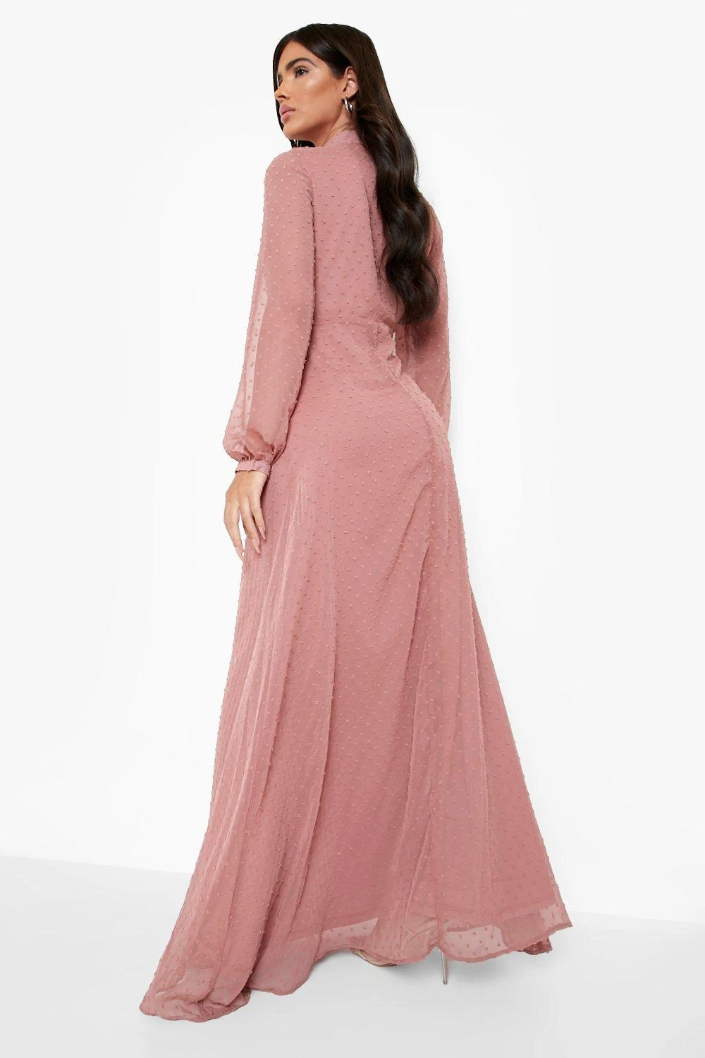 Langärmliges Wickel-Maxikleid 4 Langärmliges Wickel-Maxikleid – Bild 2