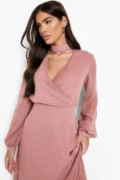 Langärmliges Wickel-Maxikleid 9 Langärmliges Wickel-Maxikleid -Stil Formen Verkäufe fzz40349 dusty20rose xl 3