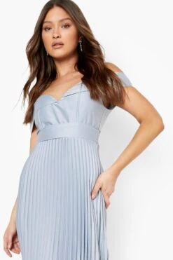 Bardot-Maxikleid Aus Satin -Stil Formen Verkäufe fzz40513 grey xl 3