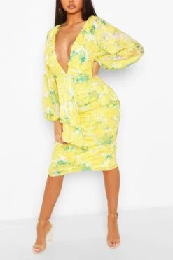 Boohoo Occasion Pailletten-Midikleid Mit Puffärmeln -Stil Formen Verkäufe fzz69504 white xl 3