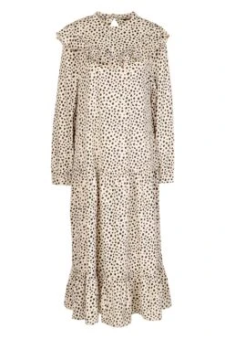 Gepunktetes Rüschen-Kleid Mit Rüschensaum -Stil Formen Verkäufe fzz70090 stone xl 2