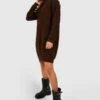 Pulloverkleid Mit Rollkragen -Stil Formen Verkäufe fzz82262 chocolate xl