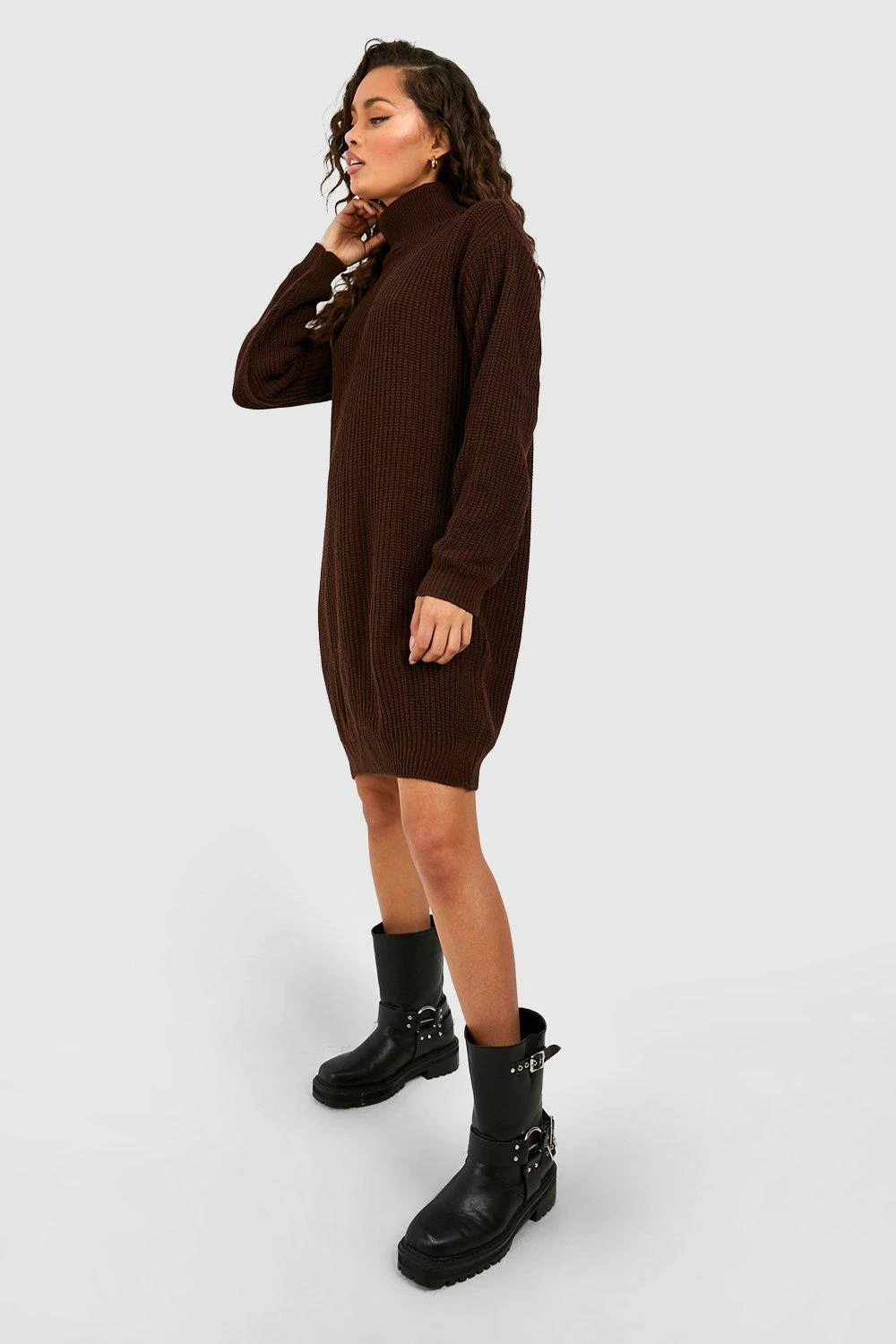 Pulloverkleid Mit Rollkragen 3 Pulloverkleid Mit Rollkragen