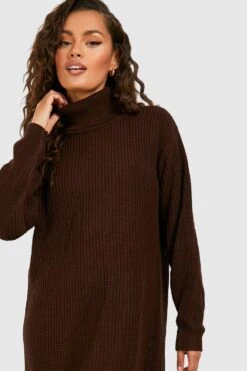 Pulloverkleid Mit Rollkragen 9 Pulloverkleid Mit Rollkragen -Stil Formen Verkäufe fzz82262 chocolate xl 3