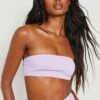Gerafftes Bandeau-Bikinioberteil -Stil Formen Verkäufe gzz02900 lilac xl
