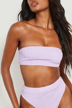 Gerafftes Bandeau-Bikinioberteil 9 Gerafftes Bandeau-Bikinioberteil -Stil Formen Verkäufe gzz02900 lilac xl 3