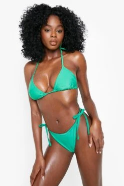 Essentials Bikinihose Mit Seitlicher Schnürung 8 Essentials Bikinihose Mit Seitlicher Schnürung -Stil Formen Verkäufe gzz06021 green xl 2