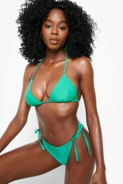 Essentials Bikinihose Mit Seitlicher Schnürung 9 Essentials Bikinihose Mit Seitlicher Schnürung -Stil Formen Verkäufe gzz06021 green xl 3