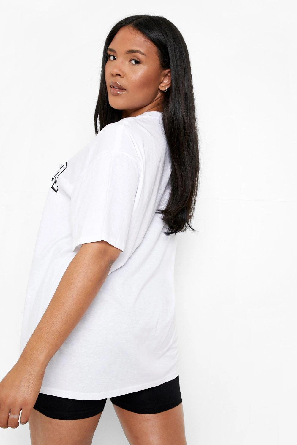 Plus Oversize T-Shirt Mit Dog Mum Print 4 Plus Oversize T-Shirt Mit Dog Mum Print – Bild 2