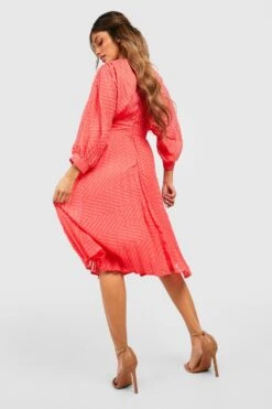 Mesh-Midikleid Mit Ballonärmeln -Stil Formen Verkäufe gzz13124 hot20pink xl 1