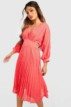 Mesh-Midikleid Mit Ballonärmeln -Stil Formen Verkäufe gzz13124 hot20pink xl 2