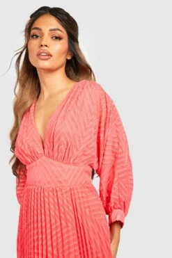 Mesh-Midikleid Mit Ballonärmeln -Stil Formen Verkäufe gzz13124 hot20pink xl 3