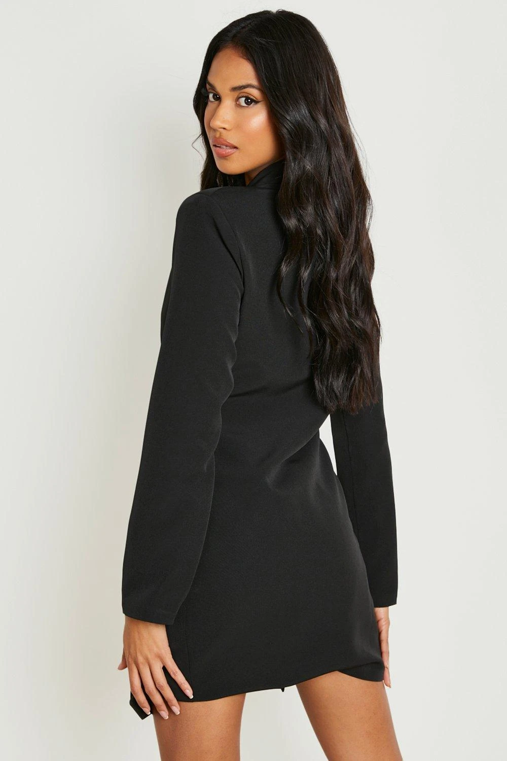 Wickel-Blazerkleid Mit Gürtel 4 Wickel-Blazerkleid Mit Gürtel – Bild 2