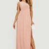 Einärmliges Maxikleid -Stil Formen Verkäufe gzz14898 blush xl
