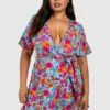Plus Florales Wickelkleid 1 Plus Florales Wickelkleid -Stil Formen Verkäufe gzz15809 multi xl