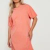 Plus T-Shirt-Kleid 2 Plus T-Shirt-Kleid -Stil Formen Verkäufe gzz16817 coral xl