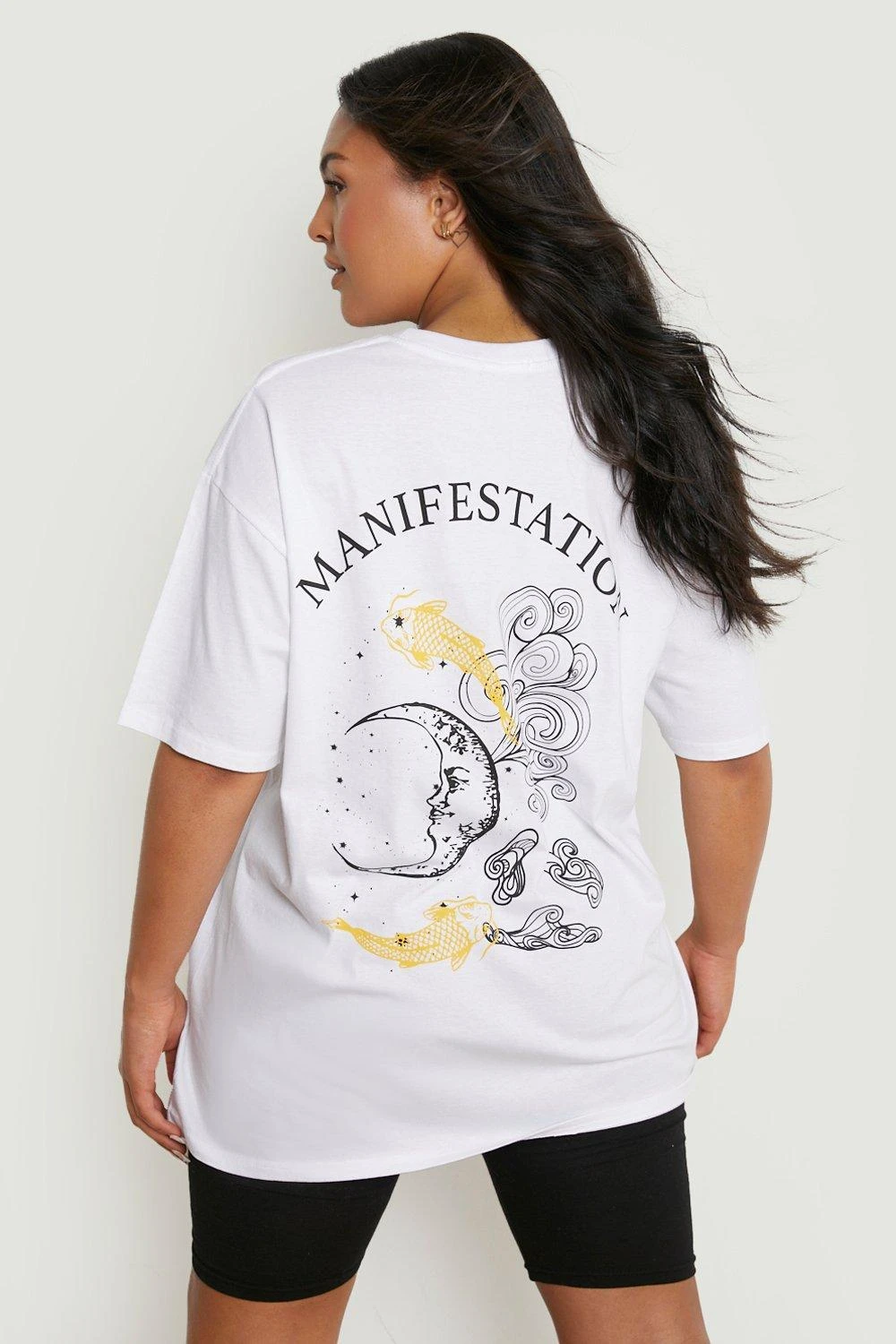 Plus T-Shirt Mit Manifestation Print 6 Plus T-Shirt Mit Manifestation Print – Bild 4
