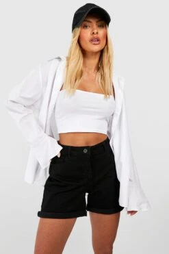 Lockere Boyfriend-Jeansshorts