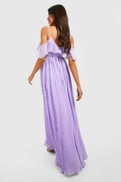 Schulterfreies Chiffon-Maxikleid -Stil Formen Verkäufe gzz25610 lilac xl 1