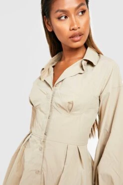 Hemdkleid Mit Korsett-Detail -Stil Formen Verkäufe gzz26057 sand xl 3