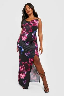 Plus Recyceltes Florales Maxikleid