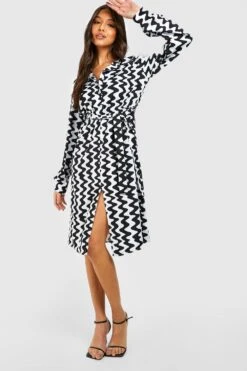 Hemdkleid Mit Gürtel -Stil Formen Verkäufe gzz27908 black xl 2