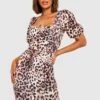 Recyceltes Rüschen-Minikleid Mit Leopardenprint 1 Recyceltes Rüschen-Minikleid Mit Leopardenprint -Stil Formen Verkäufe gzz29090 brown xl