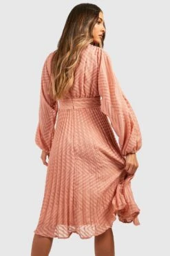 Hochgeschlossenes Midikleid -Stil Formen Verkäufe gzz29135 blush xl 1