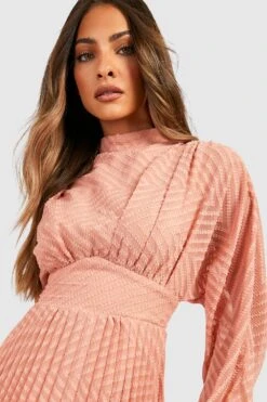 Hochgeschlossenes Midikleid -Stil Formen Verkäufe gzz29135 blush xl 3