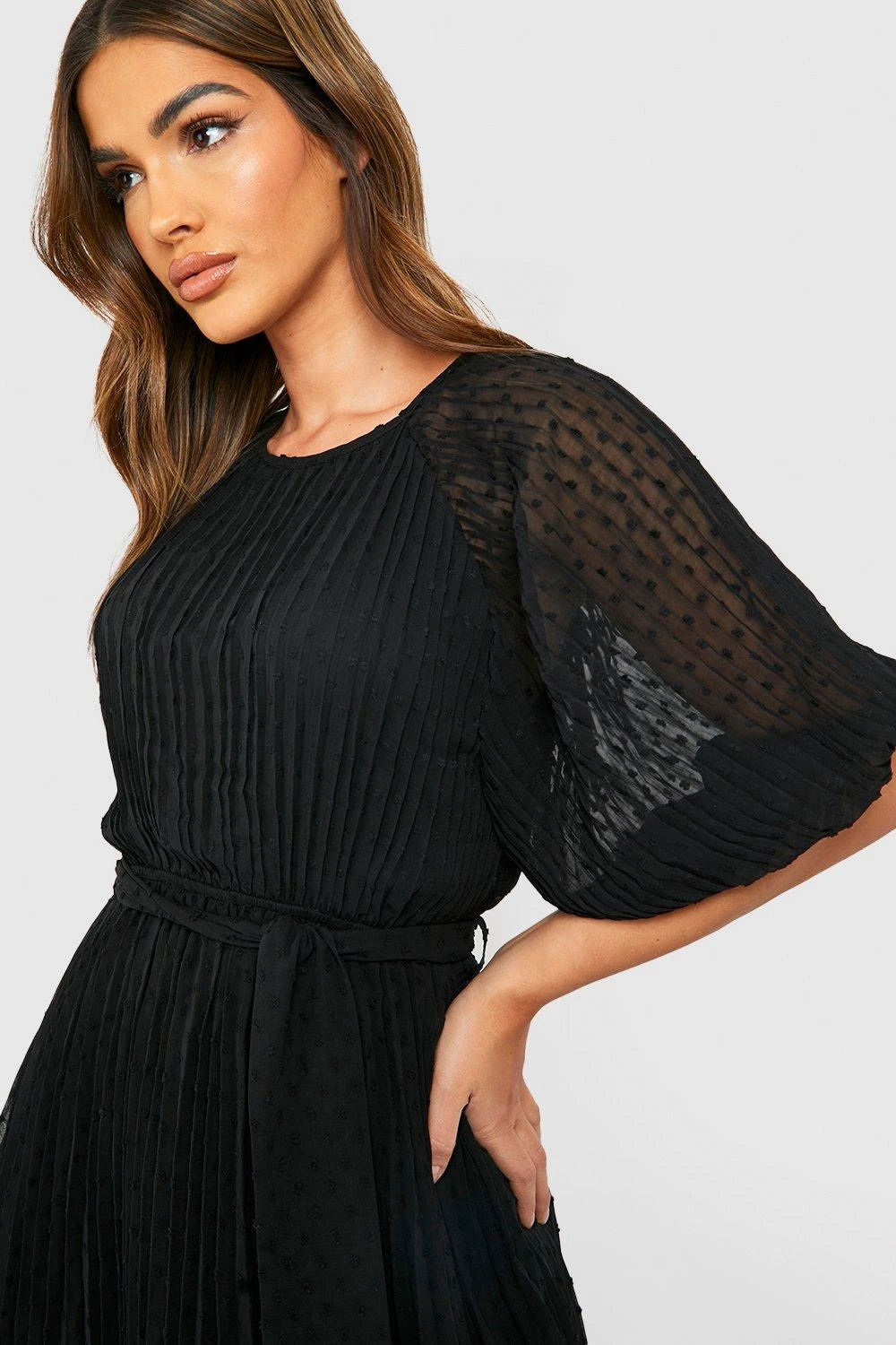 Midikleid Mit Puffärmeln 6 Midikleid Mit Puffärmeln – Bild 4