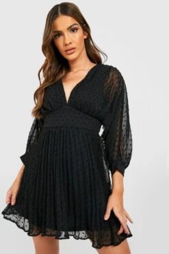 Skaterkleid Mit Ballonärmeln