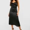 Satin-Slipkleid -Stil Formen Verkäufe gzz32490 black xl