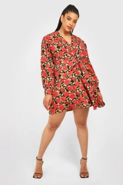 Plus Skaterkleid -Stil Formen Verkäufe gzz34582 red xl 2