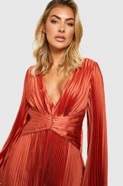 Satin-Skaterkleid Mit Weiten Ärmeln -Stil Formen Verkäufe gzz34899 cinnamon xl 3