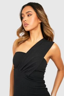 Asymmetrisches Wickel-Midikleid 9 Asymmetrisches Wickel-Midikleid -Stil Formen Verkäufe gzz35797 black xl 3