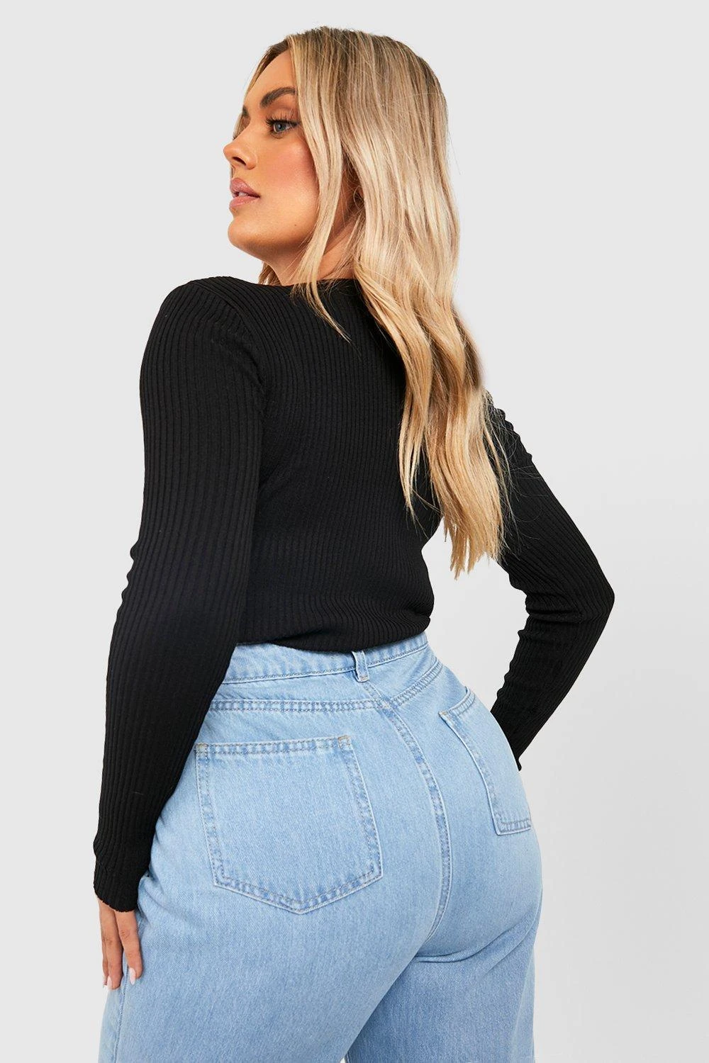 Plus Rippstrick-Body 4 Plus Rippstrick-Body – Bild 2