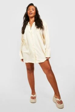 Plus Hemdkleid Mit Tuch -Stil Formen Verkäufe gzz37968 stone xl 2