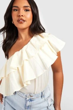 Plus Einrämliges Top Mit Rüschen 9 Plus Einrämliges Top Mit Rüschen -Stil Formen Verkäufe gzz38107 stone xl 3