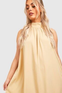 Plus Hochgeschlossenes Maxikleid -Stil Formen Verkäufe gzz38128 stone xl 3