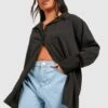 Plus Oversize Hemd & Tuch -Stil Formen Verkäufe gzz38140 black xl