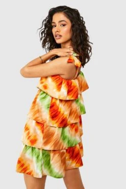 Gestuftes Batik-Minikleid 7 Gestuftes Batik-Minikleid -Stil Formen Verkäufe gzz38867 multi xl 1